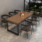 Industrial 1/4/5/7 Pieces Dinette Set Solid Wood Dining Table Set Clearhalo 'Dining Room Sets' 'Dining Tables & Seating' 'dining_room_set' 'furn' 'furn_dining_room_set' 'Furniture' 'furniture_dining_room_set' 'Kitchen & Dining Furniture' 'kitchen&dining_furn' 'kitchen' 4545680