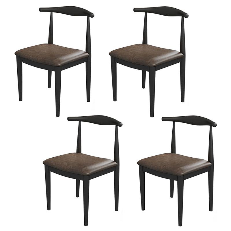 Industrial 1/4/5/7 Pieces Dinette Set Solid Wood Dining Table Set 4 Grey Chairs Clearhalo 'Dining Room Sets' 'Dining Tables & Seating' 'dining_room_set' 'furn' 'furn_dining_room_set' 'Furniture' 'furniture_dining_room_set' 'Kitchen & Dining Furniture' 'kitchen&dining_furn' 'kitchen' 4545685