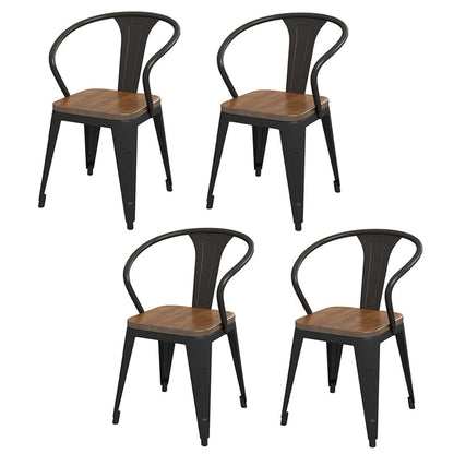 Industrial 1/4/5/7 Pieces Dinette Set Solid Wood Dining Table Set 4 Brown Chairs Clearhalo 'Dining Room Sets' 'Dining Tables & Seating' 'dining_room_set' 'furn' 'furn_dining_room_set' 'Furniture' 'furniture_dining_room_set' 'Kitchen & Dining Furniture' 'kitchen&dining_furn' 'kitchen' 4545687