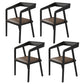 Industrial 1/4/5/7 Pieces Dinette Set Solid Wood Dining Table Set 4 Black Chairs Clearhalo 'Dining Room Sets' 'Dining Tables & Seating' 'dining_room_set' 'furn' 'furn_dining_room_set' 'Furniture' 'furniture_dining_room_set' 'Kitchen & Dining Furniture' 'kitchen&dining_furn' 'kitchen' 4545689