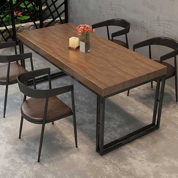 Industrial 1/4/5/7 Pieces Dinette Set Solid Wood Dining Table Set Clearhalo 'Dining Room Sets' 'Dining Tables & Seating' 'dining_room_set' 'furn' 'furn_dining_room_set' 'Furniture' 'furniture_dining_room_set' 'Kitchen & Dining Furniture' 'kitchen&dining_furn' 'kitchen' 4545692