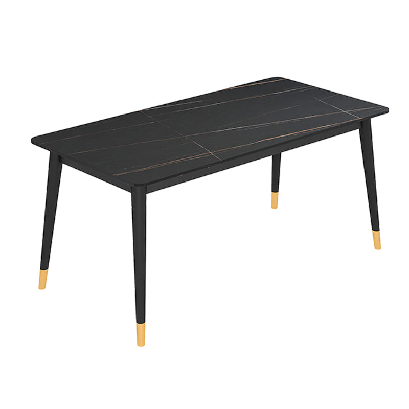 Minimalist Design 1/2/5/7 Rectangular Dining Room Table with Upholstered Chairs Clearhalo 'Dining Room Sets' 'Dining Tables & Seating' 'dining_room_set' 'furn' 'furn_dining_room_set' 'Furniture' 'furniture_dining_room_set' 'Kitchen & Dining Furniture' 'kitchen&dining_furn' 'kitchen' 4545707