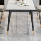 Minimalist Design 1/2/5/7 Rectangular Dining Room Table with Upholstered Chairs Clearhalo 'Dining Room Sets' 'Dining Tables & Seating' 'dining_room_set' 'furn' 'furn_dining_room_set' 'Furniture' 'furniture_dining_room_set' 'Kitchen & Dining Furniture' 'kitchen&dining_furn' 'kitchen' 4545710