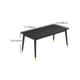 Minimalist Design 1/2/5/7 Rectangular Dining Room Table with Upholstered Chairs Clearhalo 'Dining Room Sets' 'Dining Tables & Seating' 'dining_room_set' 'furn' 'furn_dining_room_set' 'Furniture' 'furniture_dining_room_set' 'Kitchen & Dining Furniture' 'kitchen&dining_furn' 'kitchen' 4545716