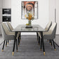Nordic Style 1/4/5/7 Rectangle Dining Room Set with Leather Chairs Clearhalo 'Dining Room Sets' 'Dining Tables & Seating' 'dining_room_set' 'furn' 'furn_dining_room_set' 'Furniture' 'furniture_dining_room_set' 'Kitchen & Dining Furniture' 'kitchen&dining_furn' 'kitchen' 4545733
