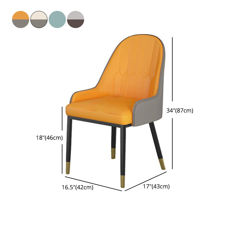 Nordic Style 1/4/5/7 Rectangle Dining Room Set with Leather Chairs Clearhalo 'Dining Room Sets' 'Dining Tables & Seating' 'dining_room_set' 'furn' 'furn_dining_room_set' 'Furniture' 'furniture_dining_room_set' 'Kitchen & Dining Furniture' 'kitchen&dining_furn' 'kitchen' 4545734