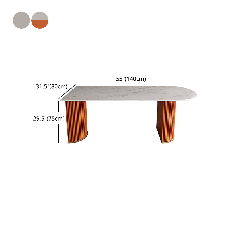 Scandinavian 1/2/5 Rectangle White Dining Table Set for Kitchen Clearhalo 'Dining Room Sets' 'Dining Tables & Seating' 'dining_room_set' 'furn' 'furn_dining_room_set' 'Furniture' 'furniture_dining_room_set' 'Kitchen & Dining Furniture' 'kitchen&dining_furn' 'kitchen' 4545757
