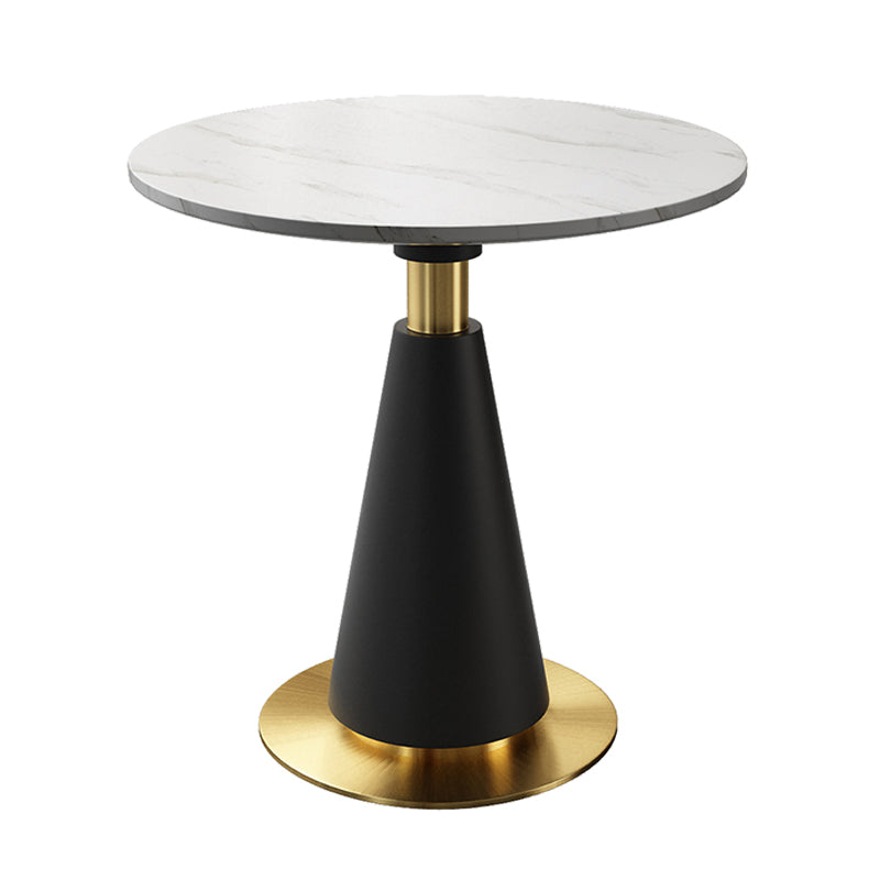 Modern Design 1/2/3/4/5 Round Dining Room Table Set for Home Use White 31"L x 31"W Clearhalo 'Dining Room Sets' 'Dining Tables & Seating' 'dining_room_set' 'furn' 'furn_dining_room_set' 'Furniture' 'furniture_dining_room_set' 'Kitchen & Dining Furniture' 'kitchen&dining_furn' 'kitchen' 4545762