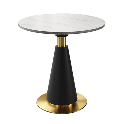 Modern Design 1/2/3/4/5 Round Dining Room Table Set for Home Use White 31"L x 31"W Clearhalo 'Dining Room Sets' 'Dining Tables & Seating' 'dining_room_set' 'furn' 'furn_dining_room_set' 'Furniture' 'furniture_dining_room_set' 'Kitchen & Dining Furniture' 'kitchen&dining_furn' 'kitchen' 4545762