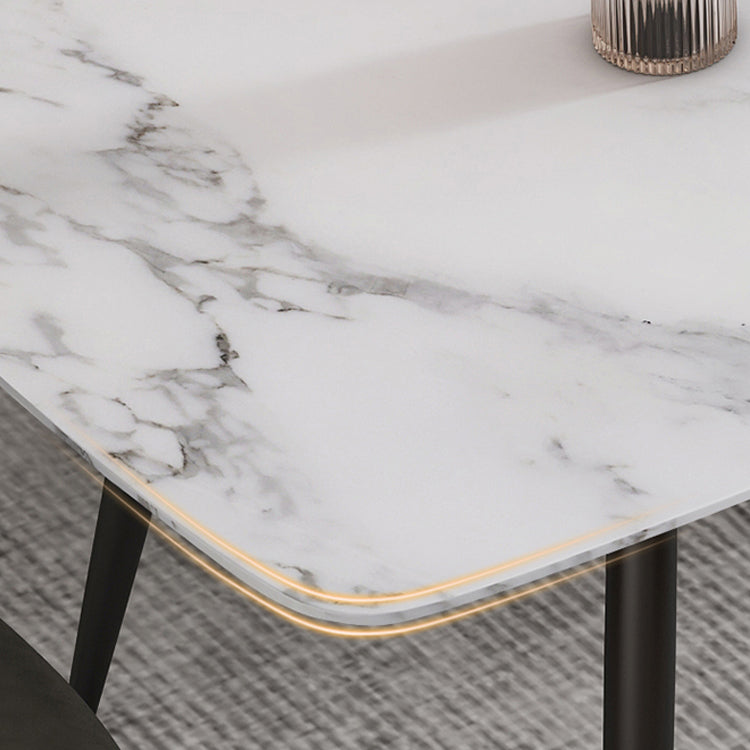 Minimalist Style 1/4/5/7 Rectangular Dining Room Table Set for Kitchen Clearhalo 'Dining Room Sets' 'Dining Tables & Seating' 'dining_room_set' 'furn' 'furn_dining_room_set' 'Furniture' 'furniture_dining_room_set' 'Kitchen & Dining Furniture' 'kitchen&dining_furn' 'kitchen' 4545780