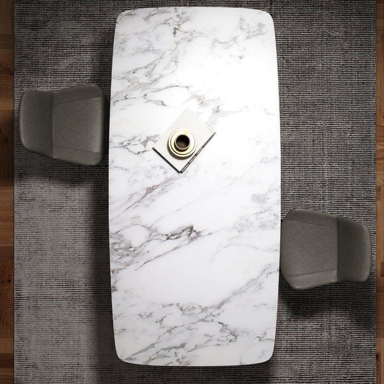 Minimalist Style 1/4/5/7 Rectangular Dining Room Table Set for Kitchen Clearhalo 'Dining Room Sets' 'Dining Tables & Seating' 'dining_room_set' 'furn' 'furn_dining_room_set' 'Furniture' 'furniture_dining_room_set' 'Kitchen & Dining Furniture' 'kitchen&dining_furn' 'kitchen' 4545786