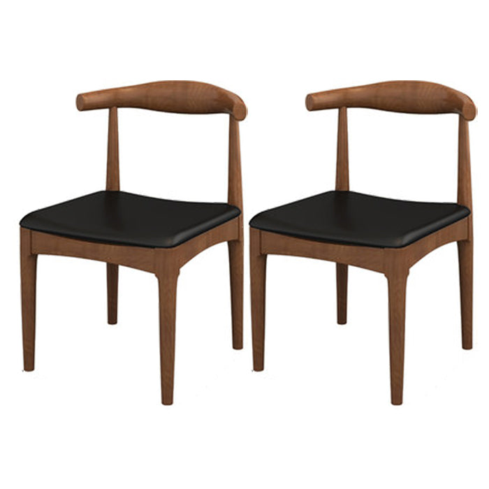 Modern Style 1/2/5/7 Solid Wood Dining Set with Wood Chairs Furniture for Home 2 Walnut Chairs Clearhalo 'Dining Room Sets' 'Dining Tables & Seating' 'dining_room_set' 'furn' 'furn_dining_room_set' 'Furniture' 'furniture_dining_room_set' 'Kitchen & Dining Furniture' 'kitchen&dining_furn' 'kitchen' 4545795