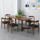Modern Style 1/2/5/7 Solid Wood Dining Set with Wood Chairs Furniture for Home 7 Pieces: Table, 6 Walnut Chairs Clearhalo 'Dining Room Sets' 'Dining Tables & Seating' 'dining_room_set' 'furn' 'furn_dining_room_set' 'Furniture' 'furniture_dining_room_set' 'Kitchen & Dining Furniture' 'kitchen&dining_furn' 'kitchen' 4545799