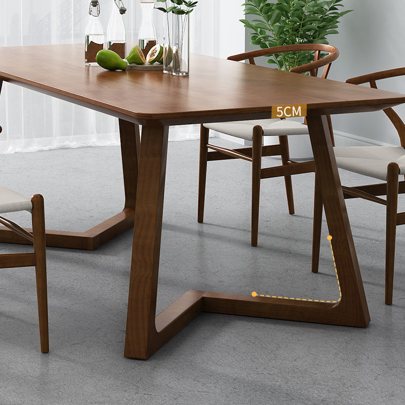 Modern Style 1/2/5/7 Solid Wood Dining Set with Wood Chairs Furniture for Home Clearhalo 'Dining Room Sets' 'Dining Tables & Seating' 'dining_room_set' 'furn' 'furn_dining_room_set' 'Furniture' 'furniture_dining_room_set' 'Kitchen & Dining Furniture' 'kitchen&dining_furn' 'kitchen' 4545802