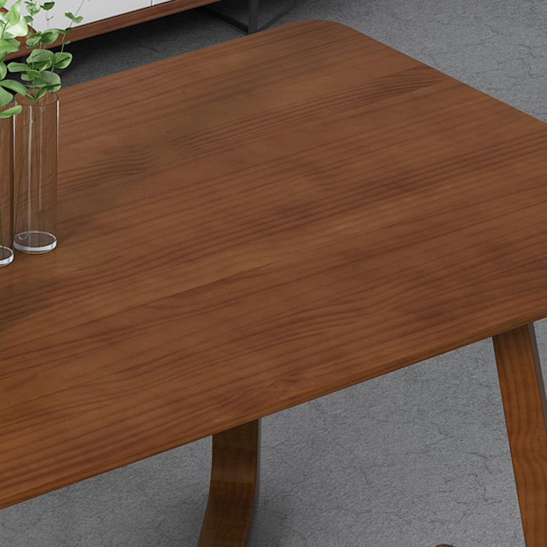 Modern Style 1/2/5/7 Solid Wood Dining Set with Wood Chairs Furniture for Home Clearhalo 'Dining Room Sets' 'Dining Tables & Seating' 'dining_room_set' 'furn' 'furn_dining_room_set' 'Furniture' 'furniture_dining_room_set' 'Kitchen & Dining Furniture' 'kitchen&dining_furn' 'kitchen' 4545803