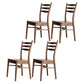 Modern Style 1/4/5 Rectangle Solid Wood Dining Set with Wood Chairs for Home 4 Walnut Chairs Clearhalo 'Dining Room Sets' 'Dining Tables & Seating' 'dining_room_set' 'furn' 'furn_dining_room_set' 'Furniture' 'furniture_dining_room_set' 'Kitchen & Dining Furniture' 'kitchen&dining_furn' 'kitchen' 4545817