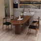 Free Form Solid Pinewood Table Simplicity 3 Legs Table for Dining Room Brown 63"L x 27.6"W x 29.5"H Without Chairs Clearhalo ' dining_table' 'Dining Tables & Seating' 'Dining Tables' 'furn' 'furn_dining_table' 'Furniture' 'furniture_dining_table' 'Kitchen & Dining Furniture' 'kitchen&dining_furn' 'kitchen' 'kitchen_dining_table' 4545848