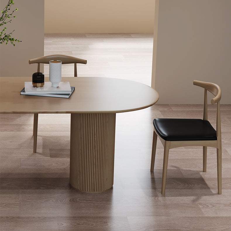 Free Form Solid Pinewood Table Simplicity 3 Legs Table for Dining Room Clearhalo ' dining_table' 'Dining Tables & Seating' 'Dining Tables' 'furn' 'furn_dining_table' 'Furniture' 'furniture_dining_table' 'Kitchen & Dining Furniture' 'kitchen&dining_furn' 'kitchen' 'kitchen_dining_table' 4545853