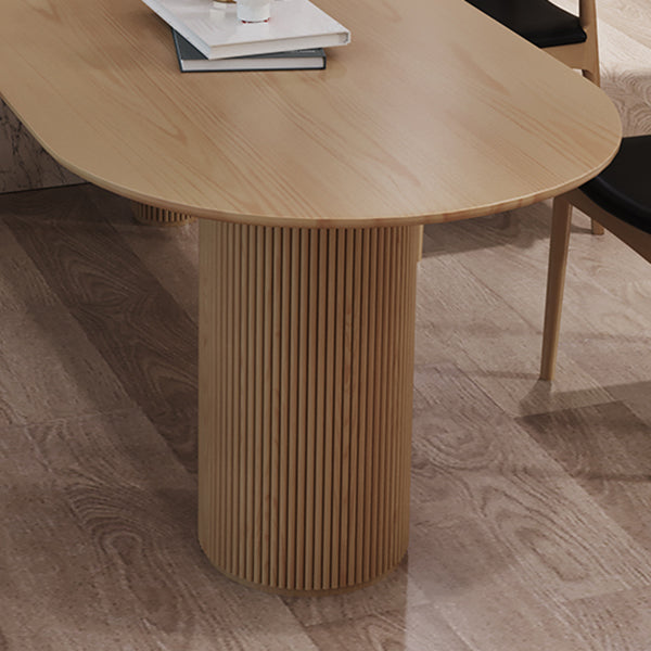 Free Form Solid Pinewood Table Simplicity 3 Legs Table for Dining Room Clearhalo ' dining_table' 'Dining Tables & Seating' 'Dining Tables' 'furn' 'furn_dining_table' 'Furniture' 'furniture_dining_table' 'Kitchen & Dining Furniture' 'kitchen&dining_furn' 'kitchen' 'kitchen_dining_table' 4545855