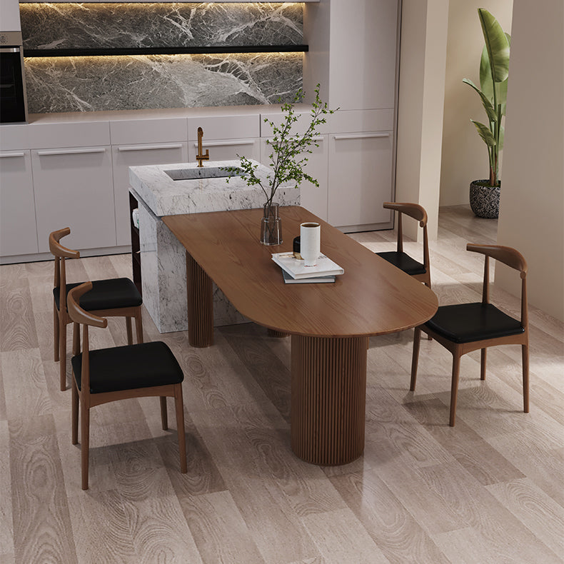 Free Form Solid Pinewood Table Simplicity 3 Legs Table for Dining Room Clearhalo ' dining_table' 'Dining Tables & Seating' 'Dining Tables' 'furn' 'furn_dining_table' 'Furniture' 'furniture_dining_table' 'Kitchen & Dining Furniture' 'kitchen&dining_furn' 'kitchen' 'kitchen_dining_table' 4545857