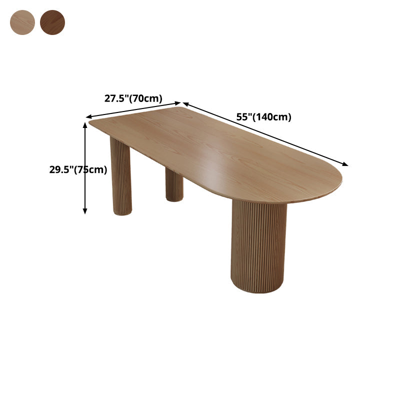 Free Form Solid Pinewood Table Simplicity 3 Legs Table for Dining Room Clearhalo ' dining_table' 'Dining Tables & Seating' 'Dining Tables' 'furn' 'furn_dining_table' 'Furniture' 'furniture_dining_table' 'Kitchen & Dining Furniture' 'kitchen&dining_furn' 'kitchen' 'kitchen_dining_table' 4545858