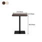 Metal Industrial Square Dining Table Solid Wood Top Indoor Table with Pedestal Base Clearhalo ' dining_table' 'Dining Tables & Seating' 'Dining Tables' 'furn' 'furn_dining_table' 'Furniture' 'furniture_dining_table' 'Kitchen & Dining Furniture' 'kitchen&dining_furn' 'kitchen' 'kitchen_dining_table' 4545881