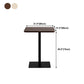 Metal Industrial Square Dining Table Solid Wood Top Indoor Table with Pedestal Base Clearhalo ' dining_table' 'Dining Tables & Seating' 'Dining Tables' 'furn' 'furn_dining_table' 'Furniture' 'furniture_dining_table' 'Kitchen & Dining Furniture' 'kitchen&dining_furn' 'kitchen' 'kitchen_dining_table' 4545882
