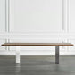 Rectangle Shape Glam Dining Table Double Pedestal Table with Solid Wood 78.7"L x 31.5"W x 29.5"H Without Chairs Clearhalo ' dining_table' 'Dining Tables & Seating' 'Dining Tables' 'furn' 'furn_dining_table' 'Furniture' 'furniture_dining_table' 'Kitchen & Dining Furniture' 'kitchen&dining_furn' 'kitchen' 'kitchen_dining_table' 4545884