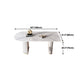 Sintered Stone Top Luxury White Table Table with Double Pedestal Base for Restaurant Clearhalo ' dining_table' 'Dining Tables & Seating' 'Dining Tables' 'furn' 'furn_dining_table' 'Furniture' 'furniture_dining_table' 'Kitchen & Dining Furniture' 'kitchen&dining_furn' 'kitchen' 'kitchen_dining_table' 4545915