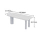 Metal Contemporary White Dining Table Sintered Stone Top Table for Dining Room Clearhalo ' dining_table' 'Dining Tables & Seating' 'Dining Tables' 'furn' 'furn_dining_table' 'Furniture' 'furniture_dining_table' 'Kitchen & Dining Furniture' 'kitchen&dining_furn' 'kitchen' 'kitchen_dining_table' 4545949