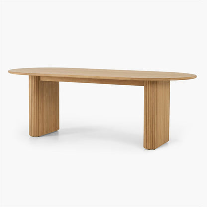 Oval Solid Wood Dining Table Simplicity Double Pedestal Table for Dining Room Without Chairs Clearhalo ' dining_table' 'Dining Tables & Seating' 'Dining Tables' 'furn' 'furn_dining_table' 'Furniture' 'furniture_dining_table' 'Kitchen & Dining Furniture' 'kitchen&dining_furn' 'kitchen' 'kitchen_dining_table' 4545956