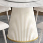 Modern Style Dining Table Round White Sintered Stone Dining Table for Home Use Clearhalo ' dining_table' 'Dining Tables & Seating' 'Dining Tables' 'furn' 'furn_dining_table' 'Furniture' 'furniture_dining_table' 'Kitchen & Dining Furniture' 'kitchen&dining_furn' 'kitchen' 'kitchen_dining_table' 4545973