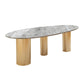 Luxury Sintered Stone Top Dining Table Oval Table with 3 Legs for Restaurant Gray Gold Clearhalo ' dining_table' 'Dining Tables & Seating' 'Dining Tables' 'furn' 'furn_dining_table' 'Furniture' 'furniture_dining_table' 'Kitchen & Dining Furniture' 'kitchen&dining_furn' 'kitchen' 'kitchen_dining_table' 4546008