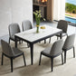 Mid-Century Rectangle Dining Table 4-foot Dining Room Furniture for Home Black White Clearhalo ' dining_table' 'Dining Tables & Seating' 'Dining Tables' 'furn' 'furn_dining_table' 'Furniture' 'furniture_dining_table' 'Kitchen & Dining Furniture' 'kitchen&dining_furn' 'kitchen' 'kitchen_dining_table' 4546018
