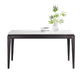 Mid-Century Rectangle Dining Table 4-foot Dining Room Furniture for Home Marble White Clearhalo ' dining_table' 'Dining Tables & Seating' 'Dining Tables' 'furn' 'furn_dining_table' 'Furniture' 'furniture_dining_table' 'Kitchen & Dining Furniture' 'kitchen&dining_furn' 'kitchen' 'kitchen_dining_table' 4546023