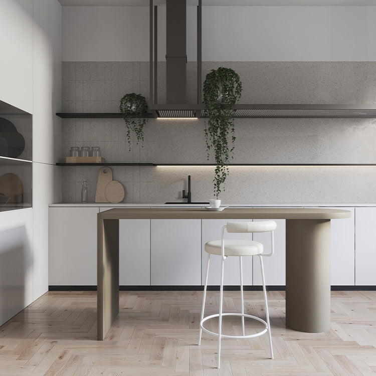Free Form Pine Wood Table for Restaurant Modern Wood Table with Double Pedestal Base Grey 63"L x 27.6"W x 29.5"H Without Chairs Clearhalo ' dining_table' 'Dining Tables & Seating' 'Dining Tables' 'furn' 'furn_dining_table' 'Furniture' 'furniture_dining_table' 'Kitchen & Dining Furniture' 'kitchen&dining_furn' 'kitchen' 'kitchen_dining_table' 4546093