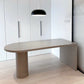 Free Form Pine Wood Table for Restaurant Modern Wood Table with Double Pedestal Base Clearhalo ' dining_table' 'Dining Tables & Seating' 'Dining Tables' 'furn' 'furn_dining_table' 'Furniture' 'furniture_dining_table' 'Kitchen & Dining Furniture' 'kitchen&dining_furn' 'kitchen' 'kitchen_dining_table' 4546100