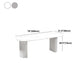 Stone Double Pedestal Dining Table Simplicity Style Dining Room Table for Home Clearhalo ' dining_table' 'Dining Tables & Seating' 'Dining Tables' 'furn' 'furn_dining_table' 'Furniture' 'furniture_dining_table' 'Kitchen & Dining Furniture' 'kitchen&dining_furn' 'kitchen' 'kitchen_dining_table' 4546165