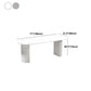 Stone Double Pedestal Dining Table Simplicity Style Dining Room Table for Home Clearhalo ' dining_table' 'Dining Tables & Seating' 'Dining Tables' 'furn' 'furn_dining_table' 'Furniture' 'furniture_dining_table' 'Kitchen & Dining Furniture' 'kitchen&dining_furn' 'kitchen' 'kitchen_dining_table' 4546166