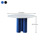 Sintered Stone Dining Table Modern Round Dining Table with Wooden Base Clearhalo ' dining_table' 'Dining Tables & Seating' 'Dining Tables' 'furn' 'furn_dining_table' 'Furniture' 'furniture_dining_table' 'Kitchen & Dining Furniture' 'kitchen&dining_furn' 'kitchen' 'kitchen_dining_table' 4546202