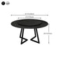Sintered Stone Dining Table Round Modern Dining Table with Black Frame Clearhalo ' dining_table' 'Dining Tables & Seating' 'Dining Tables' 'furn' 'furn_dining_table' 'Furniture' 'furniture_dining_table' 'Kitchen & Dining Furniture' 'kitchen&dining_furn' 'kitchen' 'kitchen_dining_table' 4546247