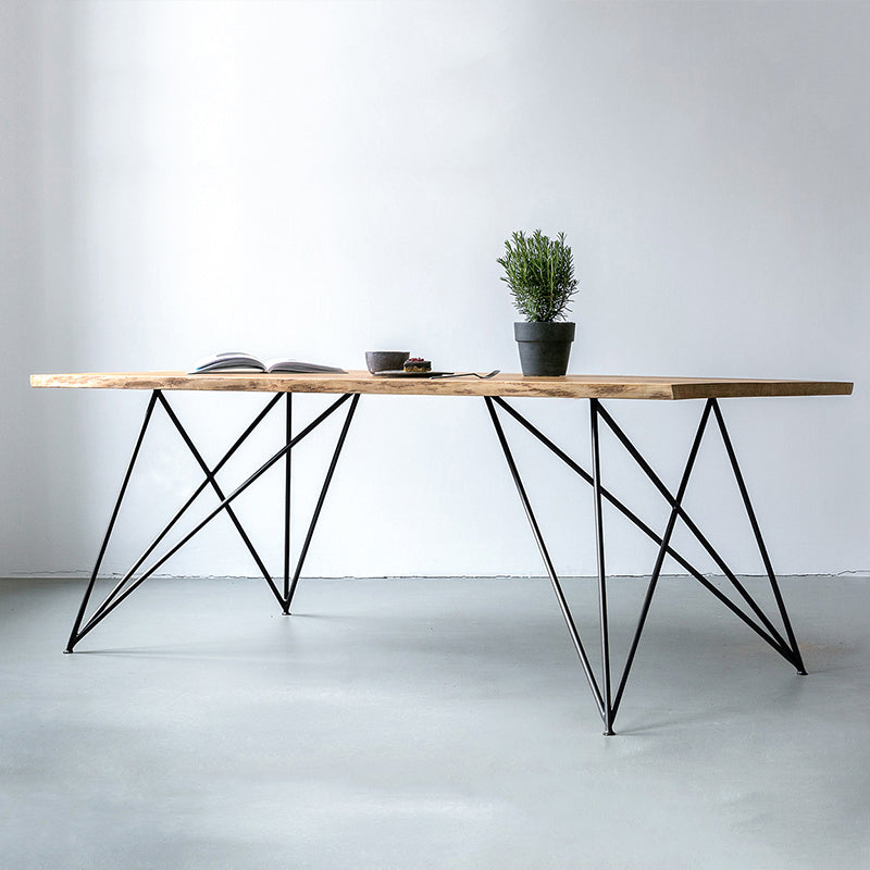 Rectangle Shape Luxury Dining Table Solid Wood Fixed Table for Restaurant Black 63"L x 27.6"W x 29.5"H Without Chairs Clearhalo ' dining_table' 'Dining Tables & Seating' 'Dining Tables' 'furn' 'furn_dining_table' 'Furniture' 'furniture_dining_table' 'Kitchen & Dining Furniture' 'kitchen&dining_furn' 'kitchen' 'kitchen_dining_table' 4546252