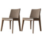 Contemporary Style Dining Chairs Dining Armless Side Chairs with Wooden Legs Khaki 2 Piece Set Clearhalo ' kitchen&dining_furn' 'Dining Chairs' 'Dining Tables & Seating' 'dining_chair' 'furn' 'furn_dining_chair' 'Furniture' 'furniture_dining_chair' 'Kitchen & Dining Furniture' 'kitchen' 4546286
