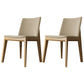 Contemporary Style Dining Chairs Dining Armless Side Chairs with Wooden Legs Light Beige 2 Piece Set Clearhalo ' kitchen&dining_furn' 'Dining Chairs' 'Dining Tables & Seating' 'dining_chair' 'furn' 'furn_dining_chair' 'Furniture' 'furniture_dining_chair' 'Kitchen & Dining Furniture' 'kitchen' 4546303