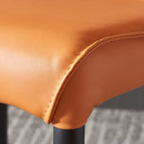 Industrial Solid Back Armless Dining Chairs Faux Leather Dining Chairs Clearhalo ' kitchen&dining_furn' 'Dining Chairs' 'Dining Tables & Seating' 'dining_chair' 'furn' 'furn_dining_chair' 'Furniture' 'furniture_dining_chair' 'Kitchen & Dining Furniture' 'kitchen' 4546327