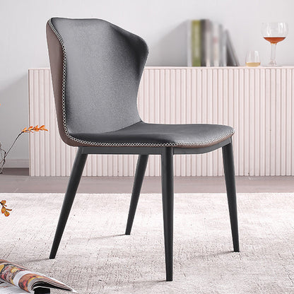 Metal Industrial Kitchen Dining Room Chair Wingback Side Chair Blue 1 Piece Clearhalo ' kitchen&dining_furn' 'Dining Chairs' 'Dining Tables & Seating' 'dining_chair' 'furn' 'furn_dining_chair' 'Furniture' 'furniture_dining_chair' 'Kitchen & Dining Furniture' 'kitchen' 4546333