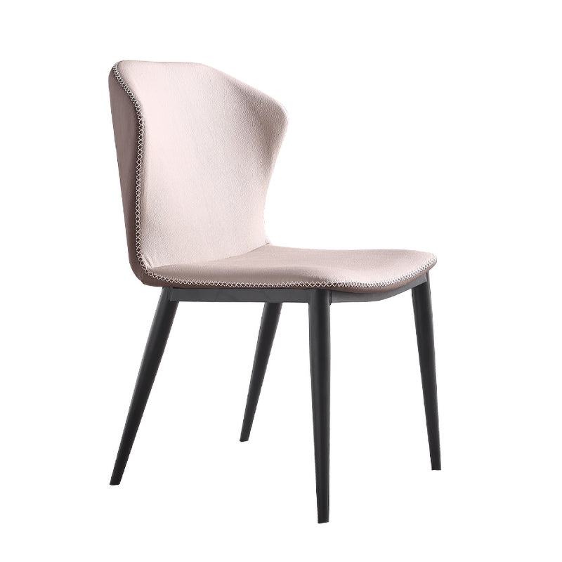 Metal Industrial Kitchen Dining Room Chair Wingback Side Chair Cream Gray 1 Piece Clearhalo ' kitchen&dining_furn' 'Dining Chairs' 'Dining Tables & Seating' 'dining_chair' 'furn' 'furn_dining_chair' 'Furniture' 'furniture_dining_chair' 'Kitchen & Dining Furniture' 'kitchen' 4546338