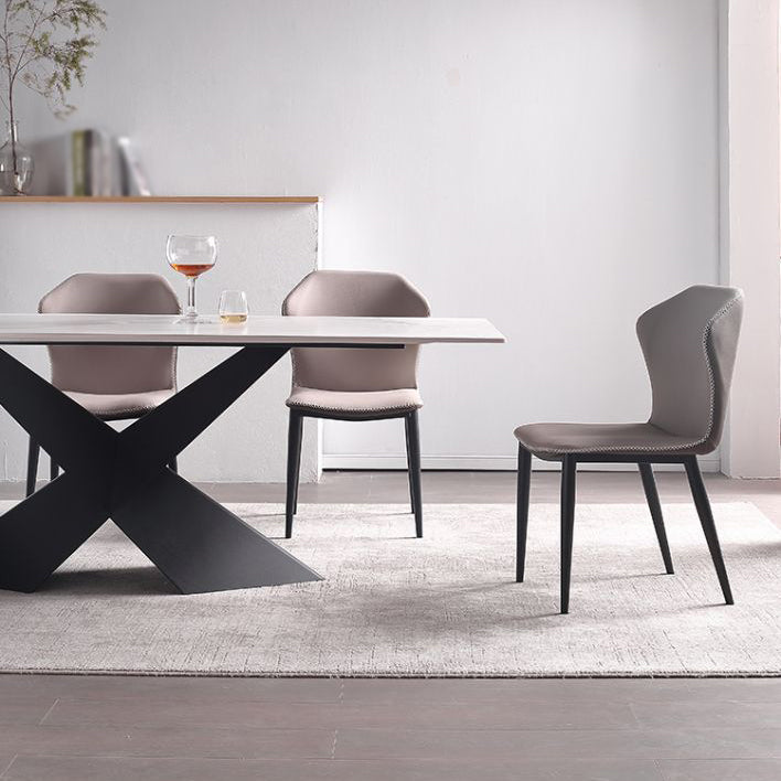 Metal Industrial Kitchen Dining Room Chair Wingback Side Chair Clearhalo ' kitchen&dining_furn' 'Dining Chairs' 'Dining Tables & Seating' 'dining_chair' 'furn' 'furn_dining_chair' 'Furniture' 'furniture_dining_chair' 'Kitchen & Dining Furniture' 'kitchen' 4546339