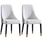 Scandinavian Style Solid Back Armless Dining Chair Upholstered Dining Side Chairs Gray-White 2 Piece Set Clearhalo ' kitchen&dining_furn' 'Dining Chairs' 'Dining Tables & Seating' 'dining_chair' 'furn' 'furn_dining_chair' 'Furniture' 'furniture_dining_chair' 'Kitchen & Dining Furniture' 'kitchen' 4546359