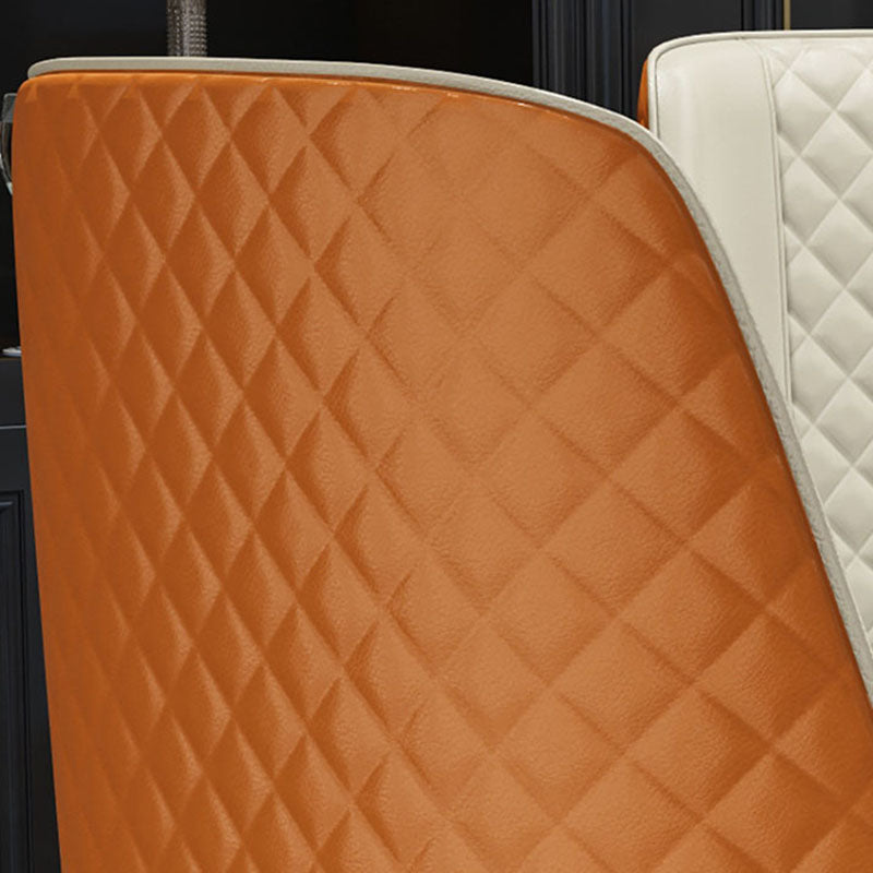 Scandinavian Style Solid Back Armless Dining Chair Upholstered Dining Side Chairs Clearhalo ' kitchen&dining_furn' 'Dining Chairs' 'Dining Tables & Seating' 'dining_chair' 'furn' 'furn_dining_chair' 'Furniture' 'furniture_dining_chair' 'Kitchen & Dining Furniture' 'kitchen' 4546363